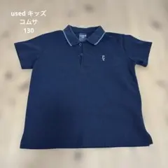 COMME CA ISM ポロシャツ 130A ブラック