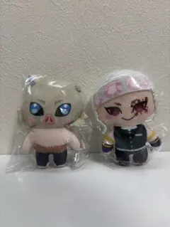 鬼滅の刃 かぷっこふれんず4 ガチャガチャ　嘴平伊之助 宇髄天元 2点セット
