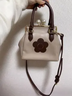 極美品　マリークワント　がま口2wayバッグ