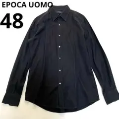 エポカウォモ 長袖シャツ ブラウス ブラック サイズ48