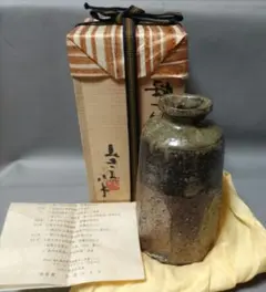 信楽焼 高橋楽斎 茶入 仕覆付き(金剛金襴)共箱 茶道具 - メルカリ