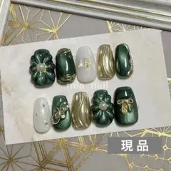 成人式 振袖ネイルチップ 和装小物 水引き マグネットネイル