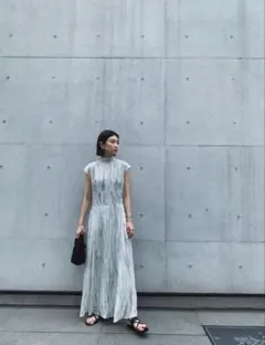 RIM.ARK 20ss Marble ink flowing dressのサムネイル