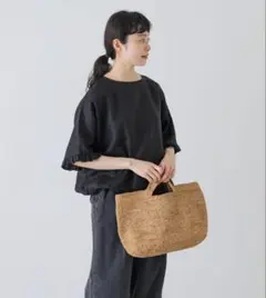 新品タグ付き かぐれ リネンフレンチクルーネック アーバンリサーチ