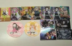 鬼滅の刃　丸山ジェラート　コースター　竈門禰豆子　我妻善逸　カード