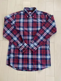 ユニクロ　チェック柄ボタンダウンシャツ M
