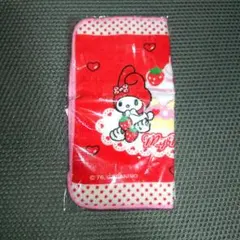 【未開封品】2007年 マイメロディ タオル いちご柄 約18cm x 18cm