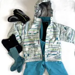 デサント スキーウェアセット 120 115-125 モンベル チロリア 手袋