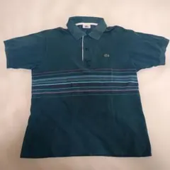 LACOSTE ポロシャツ グリーン ボーダー 4