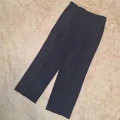 VIERNES/ヴィルネス スラックス ボトムス ブラック ウール 100%