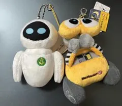 美品　正規品　WALL・E EVE ぬいぐるみ マスコット 2個セット　新品