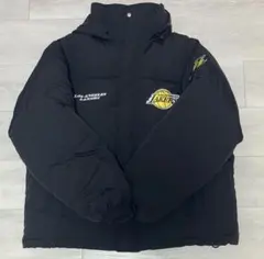 NBA チームロゴ刺繍 オーバーサイズドロスト撥水ナイロンパディングジャケット