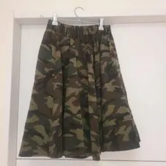 迷彩柄のフレアースカート　Mサイズ