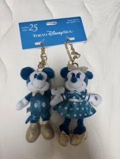 ディズニーシー スパークリングジュビリー　ぬいぐるみチャーム　ミッキー　ミニー