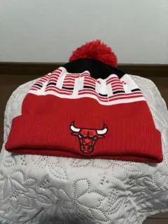 adidas アディダス シカゴブルズ ボンボンニットキャップ ビーニー NBA