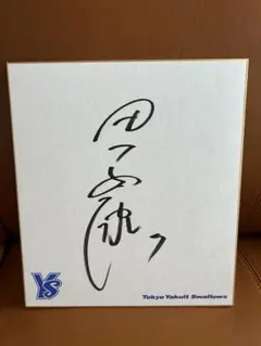 ヤクルトスワローズ 飯田哲也選手 サイン色紙 - メルカリ