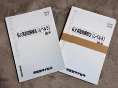 私大英語読解総合（レベル5）前半後半セット　河合塾マナビステキスト