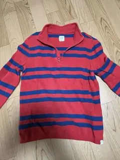 gapkids赤と青のストライプ 長袖カットソー140