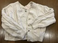 MAJESTIC LEGON マジェスティックレゴン ケーブル編みカーディガンM