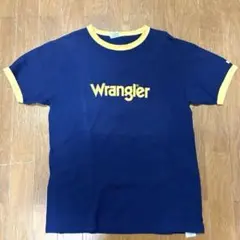 Wrangler リンガーTシャツ ネイビー×イエロー Sサイズのサムネイル