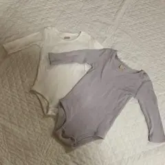 ☆petit main 【プティマイン】長袖ロンパース2枚セット