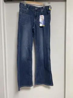【新品】しまむらフレアジーンズ　素肌涼やかパンツ　67
