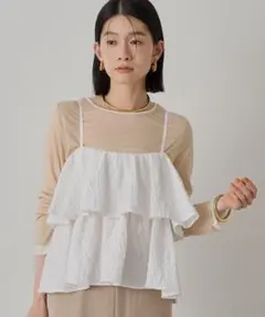 定価15400円　新品未開封【Loungedress】フリルビスチェのサムネイル