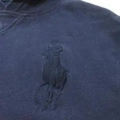 ち*り様 ラルフローレン　ビッグポニー　鹿の子　長袖パーカー　ネイビー　サイズ1