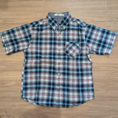 子供用 MPS チェック柄 半袖シャツ 140