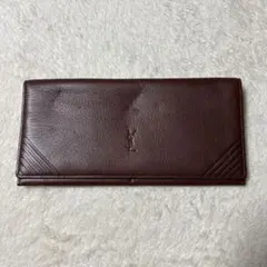 【YSL】イヴサンローラン 長財布 札入れ レザー ブラウン ヴィンテージのサムネイル