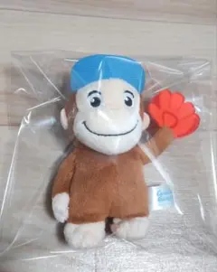 新品　おさるのジョージ ぽってりマスコット Playing 野球 ベースボール