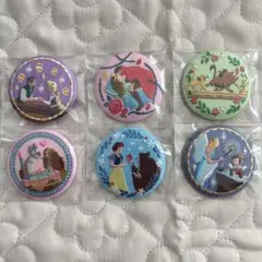 Disney Characters 刺繍缶バッジビスケット　6個セット