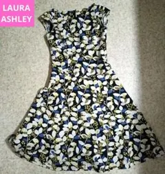 ローラアシュレイ ロングワンピース 花柄S