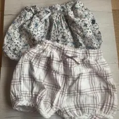 90cm保育半袖園着まとめ6点！バースデイ・西松屋など 半ズボン Tシャツ 春夏