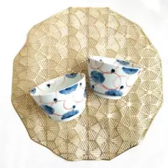 【Madu】花模様マルチボウル2個セット　小丼　スープボウル　波佐見焼【日本製】