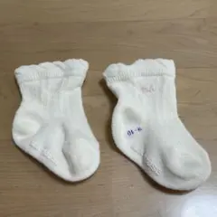 MIKIHOUSE ベビー靴下　9−10cm ホワイト　セレモニー