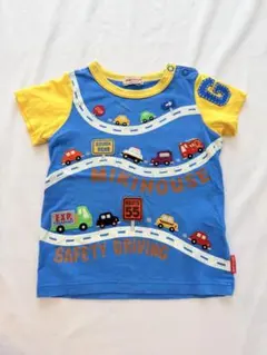 ミキハウス 車刺繍 半袖Tシャツ