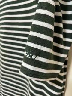 【FORK & SPOON】オーガニックコットン厚手ボーダーワンピース　サイズ1