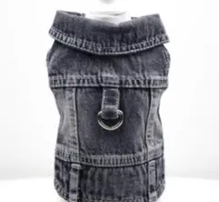 デニムベスト XSサイズ　グレーカラー　リード取り付け可能