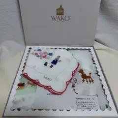 銀座WAKO 和光 ハンカチ パリの花屋 パリの街並み ハンカチーフ