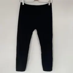 ケーブル編み ニット レギンスパンツ ブラック 黒 スパッツ レディース