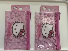 ハローキティ　サンリオ　ラメポーチ 2個セット未使用タグ付き