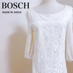 ボッシュ 日本製 マイクロミニ丈ワンピース 裏地ありレース 花柄 フェミニンのサムネイル