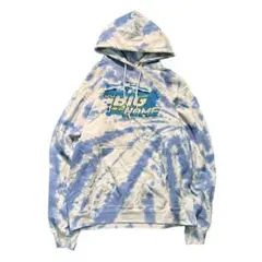 7AS4モノトーン　配色デザインパーカー　サイドジップ　異素材　古着used