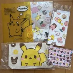 ポケモン ミスド コラボ トートバッグ タオル ポーチ クリアファイル
