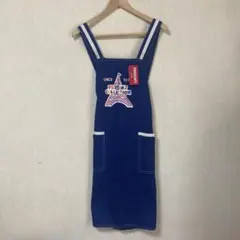 ★週末セール★ 新品　PERSON'S パーソンズ エプロン 綿100% ブルーのサムネイル