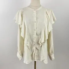 cepo セポ フリルブラウス シャツ ボリューム レーヨン 上品 長袖 万能