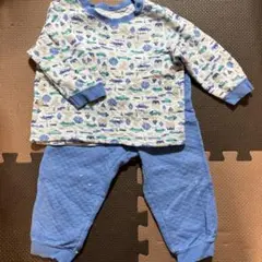ユニクロ 80cm キルティングパジャマ 男の子 冬