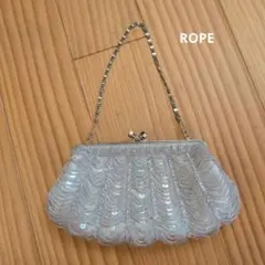 【10日までの限定価格】ROPE シルバー パーティーバッグ