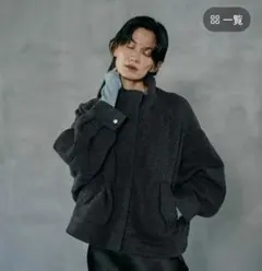 今季新品　LEPSIM スライバーBIGブルゾン